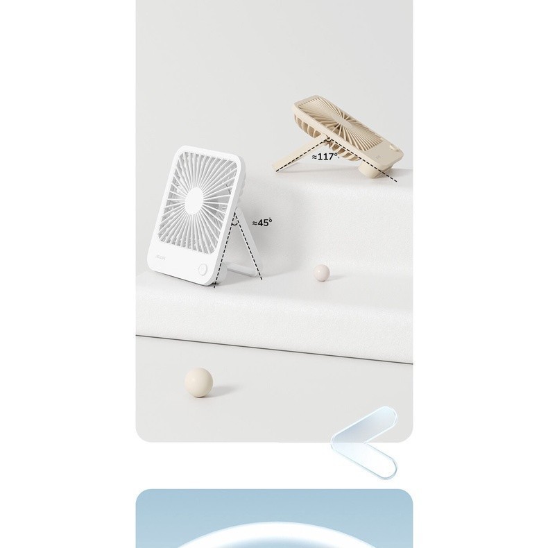 Ảnh Quạt Để Bàn Tích Điện 4 Cấp Độ Gió JISULIFE FA26 | Pin 4500mAh Sử Dụng Lên Đến 15H | Bảo Hành Chính Hãng 12 Tháng 3