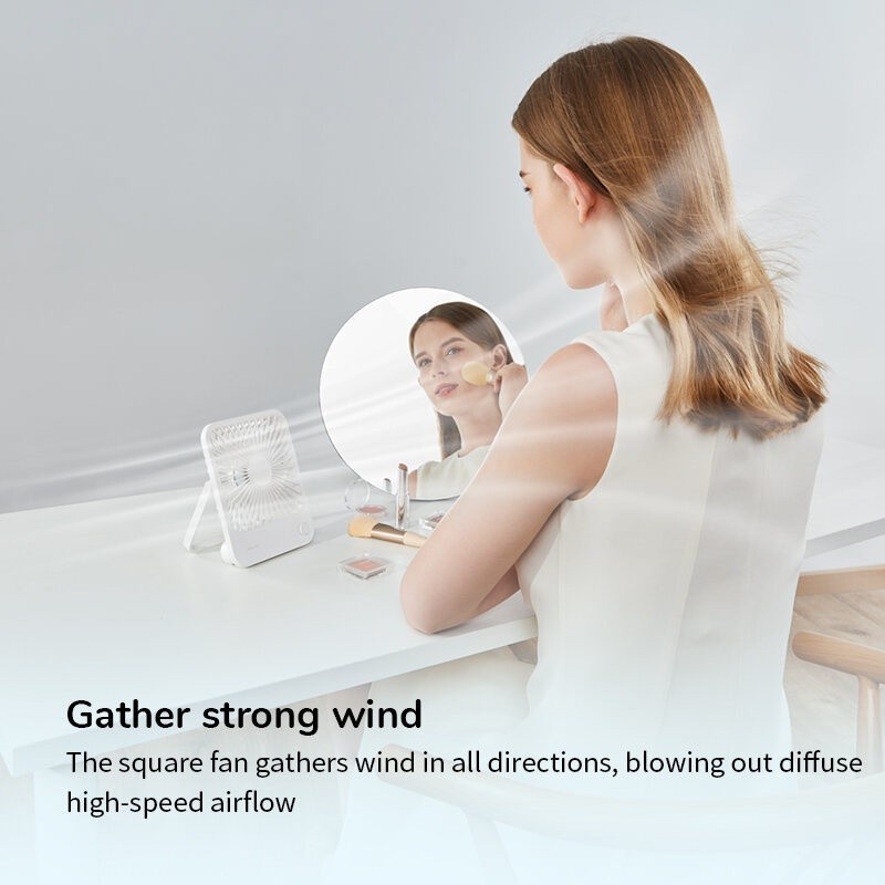 Ảnh Quạt Để Bàn Tích Điện 4 Cấp Độ Gió JISULIFE FA26A | Pin 2000mAh Sử Dụng Lên Đến 6H | Bảo Hành Chính Hãng 12 Tháng 3
