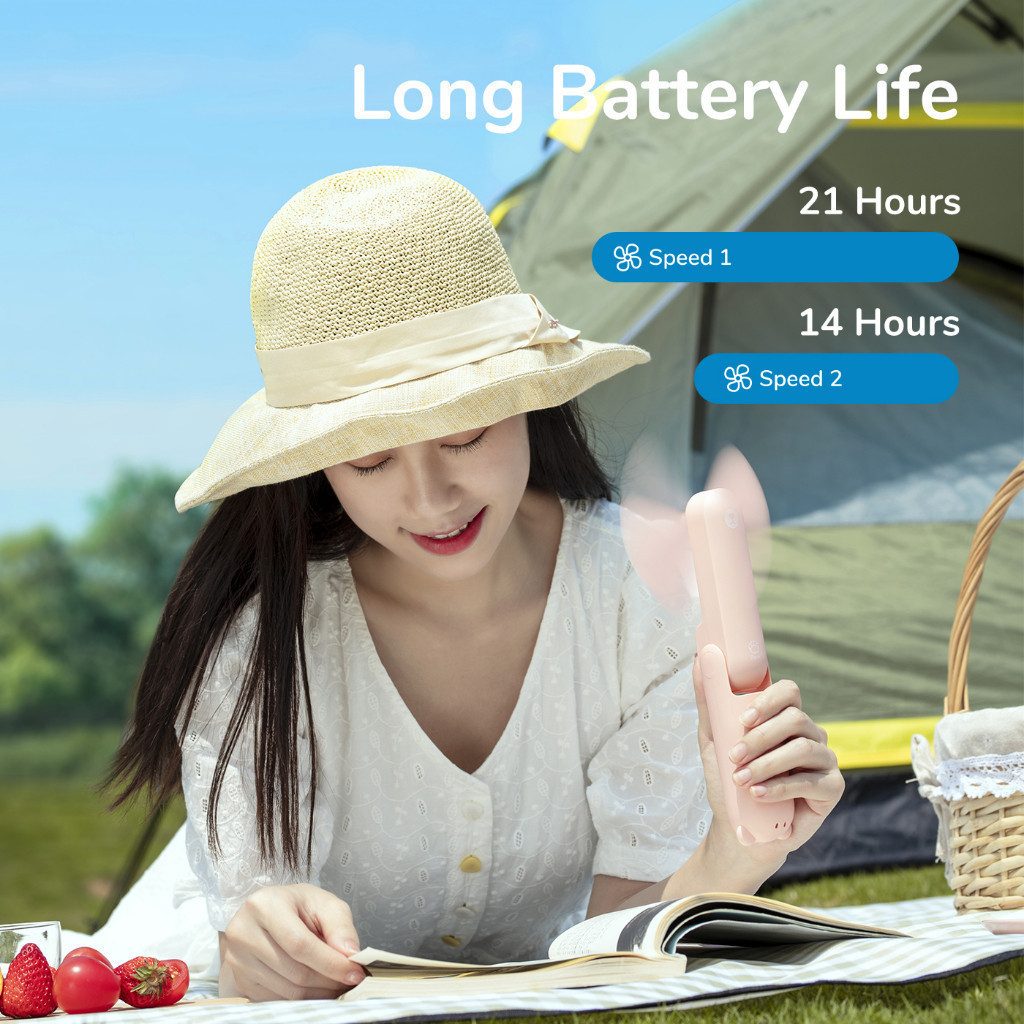 Ảnh Quạt Cầm Tay Gấp Gọn JISULIFE F8 2000mAh | 2 Cấp Gió | Tích Hợp Sạc Dự Phòng Và  Đèn Pin | Bảo Hành Chính Hãng 12 Tháng 4