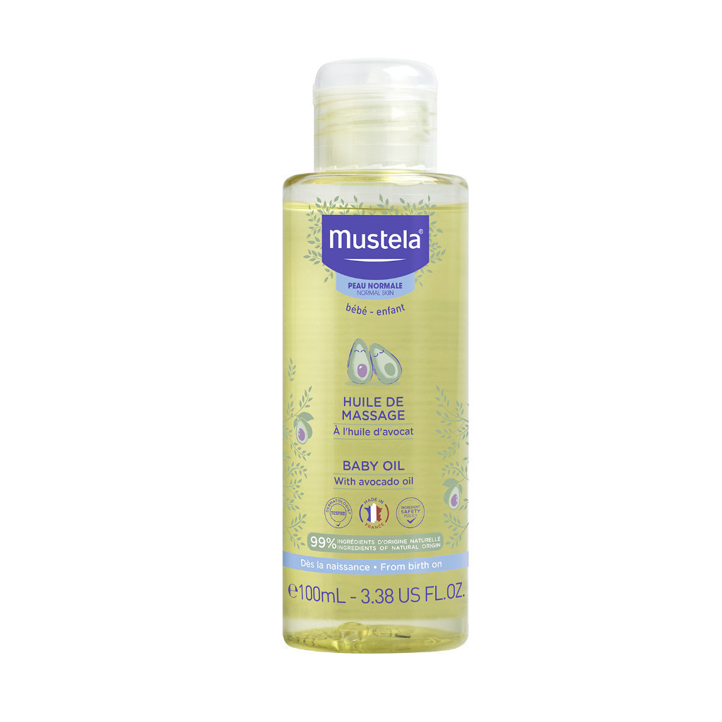Ảnh Dầu Massage Cho Trẻ Sơ Sinh & Em Bé Mustela - 100ml 1