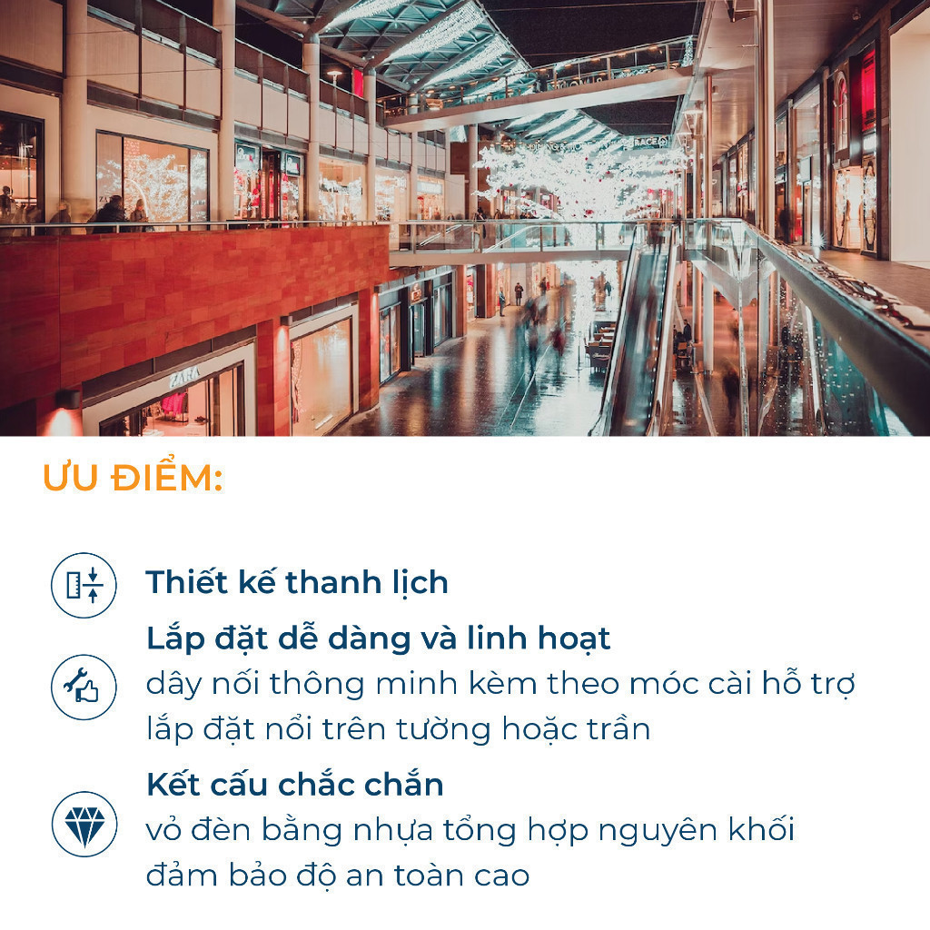Ảnh Bộ đèn Bán Nguyệt Philips LED BN001C 20W/ 40W (01 bóng) 3