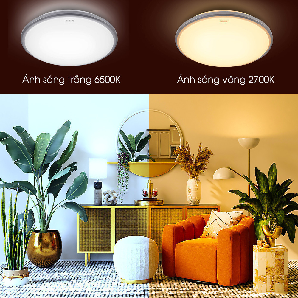 Ảnh Đèn ốp trần Philips 31824 Twirly LED WHT công suất 12W - Ánh sáng vàng 2700K (01 đèn) 3