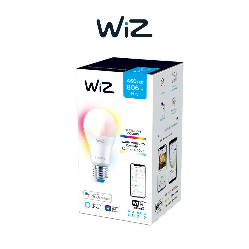 Ảnh WIZ Bóng đèn 16tr màu WiFi Color+TunableWhite/9W A60 1