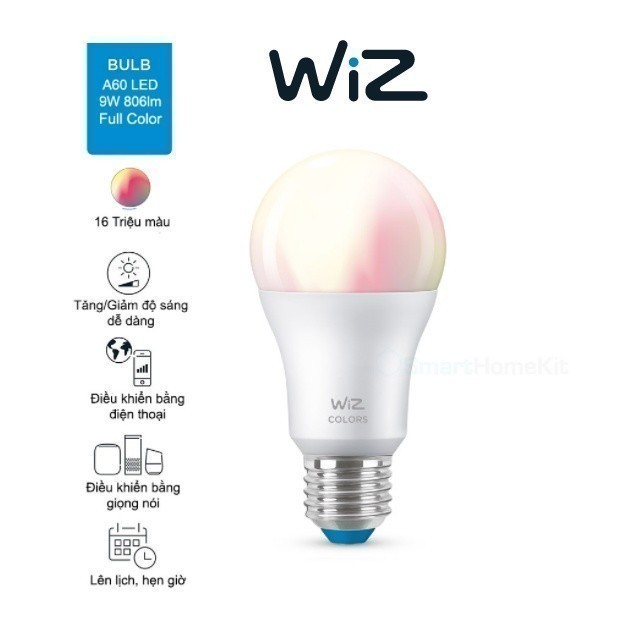 Ảnh WIZ Bóng đèn 16tr màu WiFi Color+TunableWhite/9W A60 3