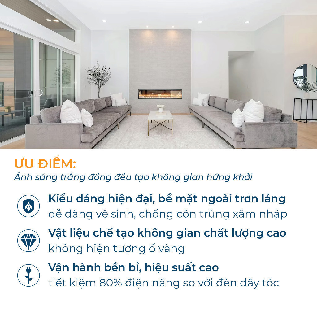 Ảnh Bộ đèn ốp trần Philips LED tròn CL200 - Công suất ( 6W, 10W,17W,20W) ánh sáng vàng, ánh sáng trắng 3