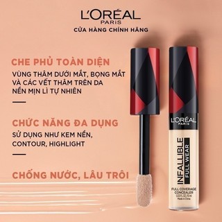 Kem Che Khuyết Điểm L'Oreal Paris Infallible Full Wear 10ml