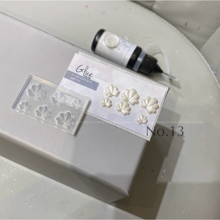 Khuôn ngao sò ốc silicon trang trí nail đi biển các mã làm móng