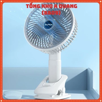 Quạt Kẹp Đa Năng Để Bàn SUPER 3IN1 Kẹp Bàn- Kẹp Điện Thoại Hoặc Gắn Bàn Quạt Cầm Tay Nhỏ Gọn Tiện Dụng, Quạt Mini Để Bàn