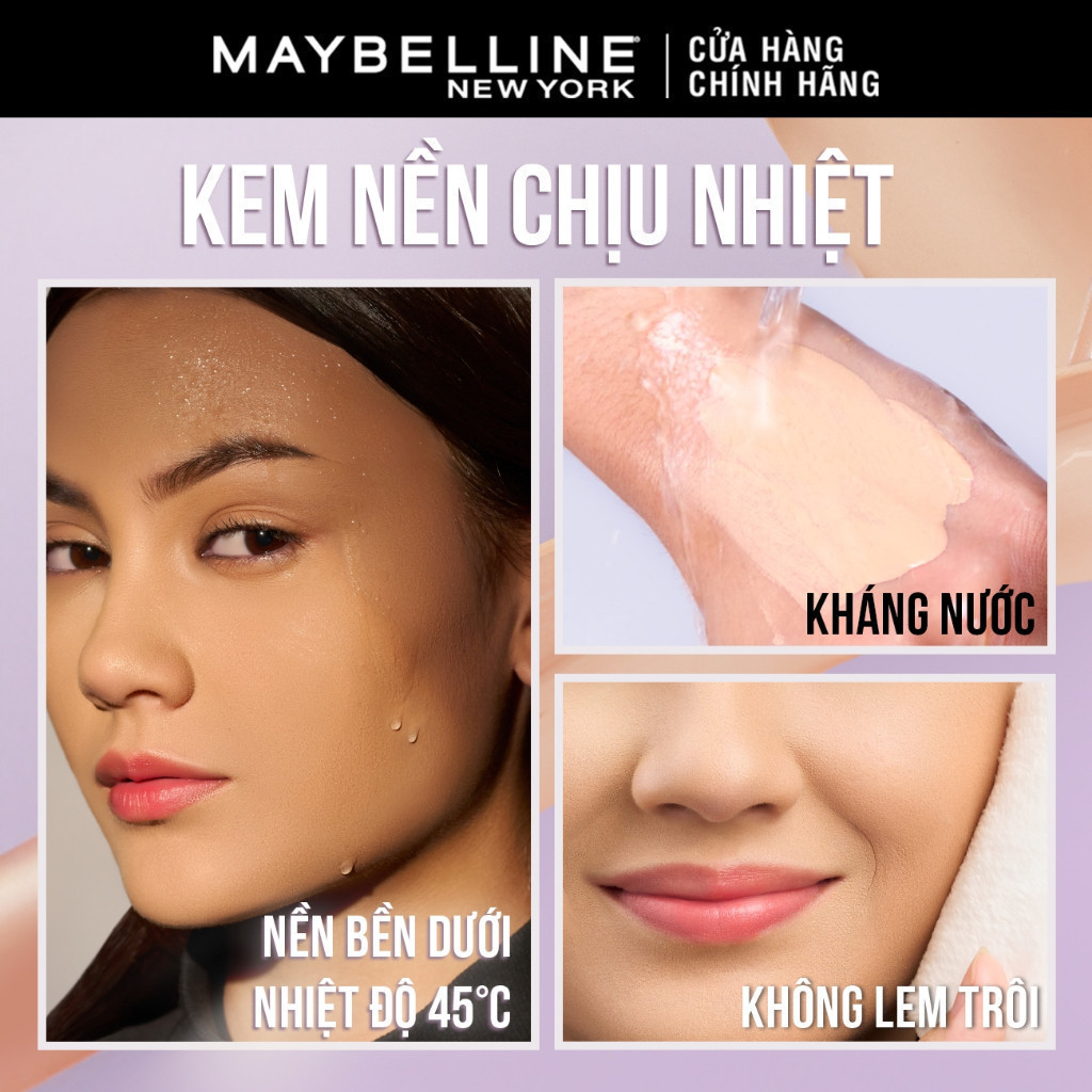 Ảnh Kem nền bắt sáng Superstay Lumi Matte 30H che phủ siêu nhẹ mặt Maybelline New York 35ml [MỚI] 3