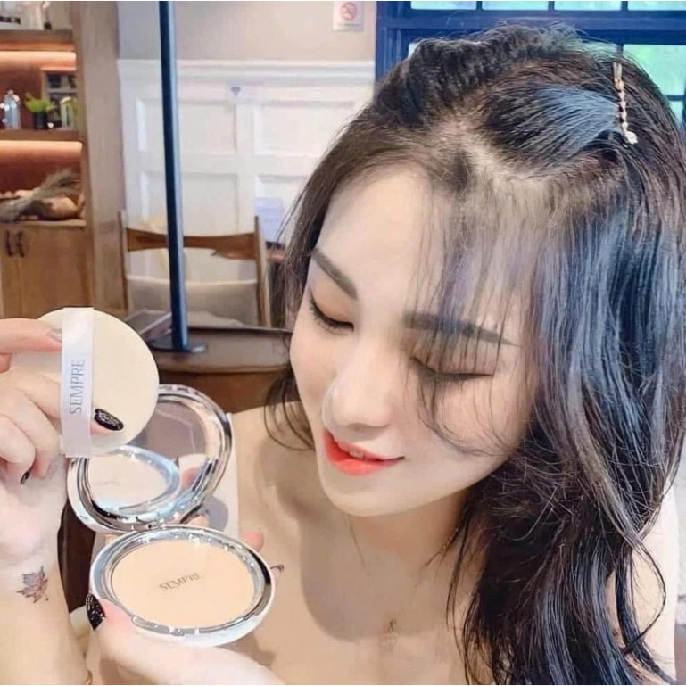 Phấn Phủ Siêu Mịn Hàn Quốc [Hàng Auth] - Geo Sempre Happy & Please Pact