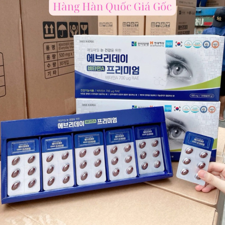 VIÊN UỐNG BỔ MẮT Vitamin A Premium HÀN QUỐC( KGF) 120 VIÊN