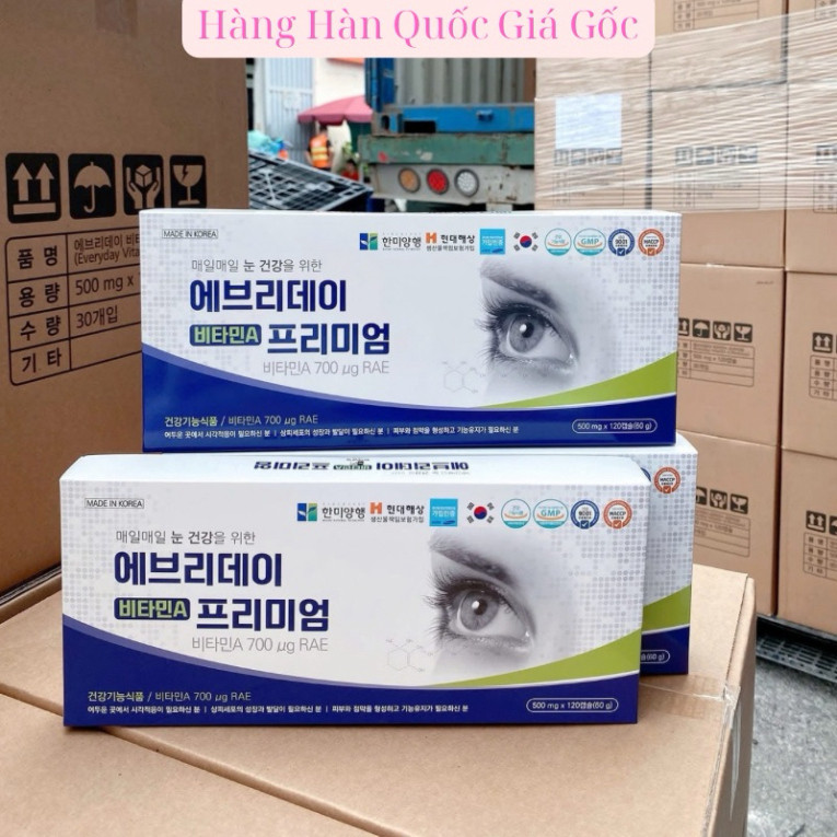 VIÊN UỐNG BỔ MẮT Vitamin A Premium HÀN QUỐC( KGF) 120 VIÊN