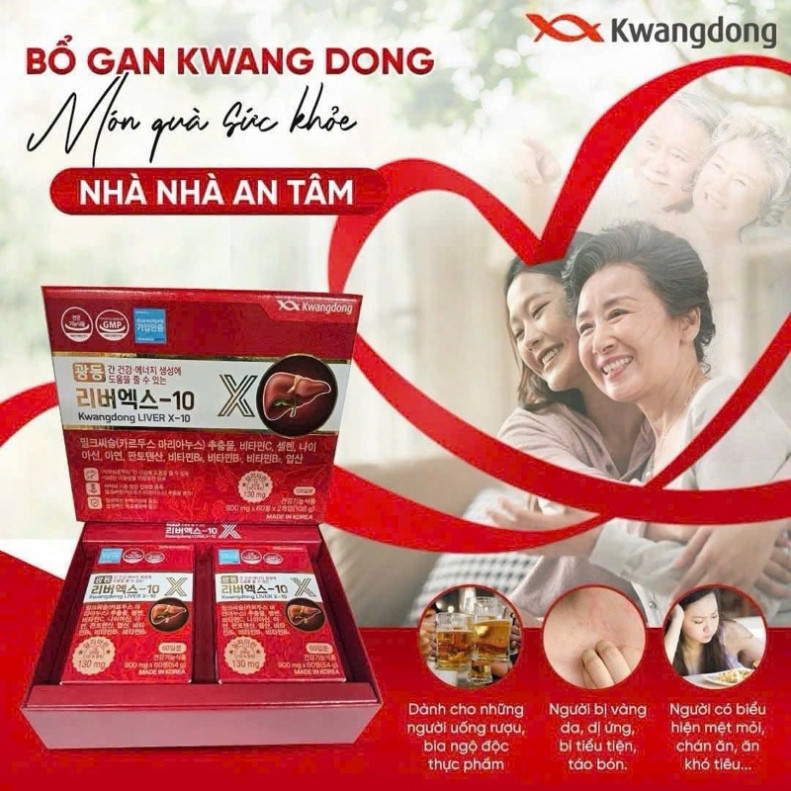 [Hàng Mới Về ] Bổ gan Kwangdong Hàn Quốc, Hộp 120 Viên Cho Lá Gan Khoẻ Mạnh