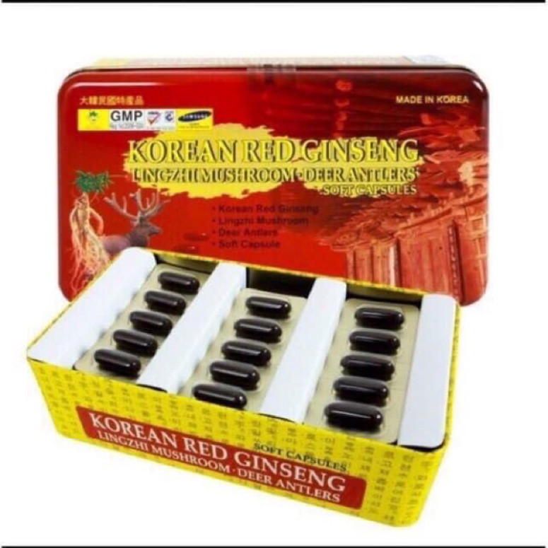 Viên đạm Sâm Nhung Linh Chi Hàn Quốc 60 viên cao cấp