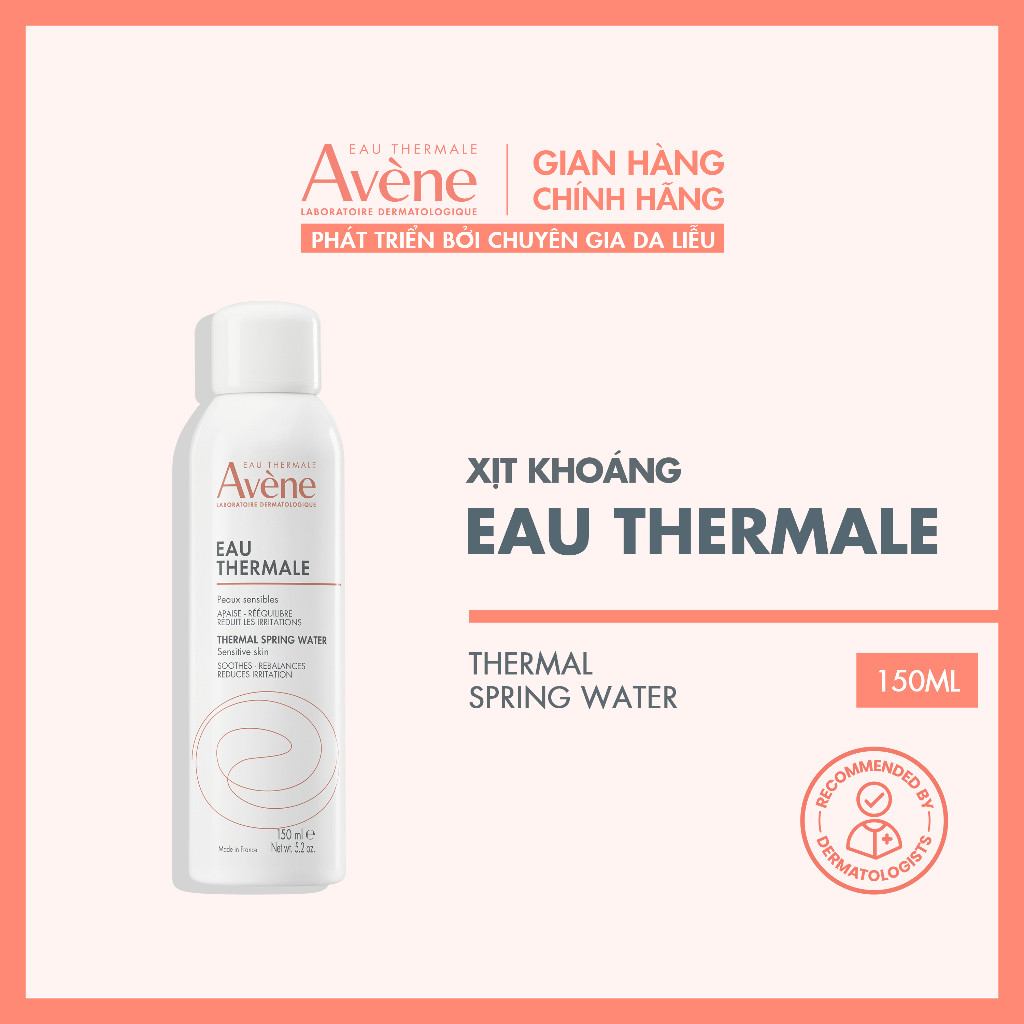 Xịt Khoáng Cấp Ẩm, Giảm Kích Ứng Và Làm Dịu Da Avene Thermal Spring Water 150ml - Hàng Chính Hãng