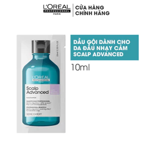 Dầu gội dưỡng tóc dịu nhẹ giúp cân bằng da đầu chuyên nghiệp L'Oréal Professionnel Scalp Advanced 10ml