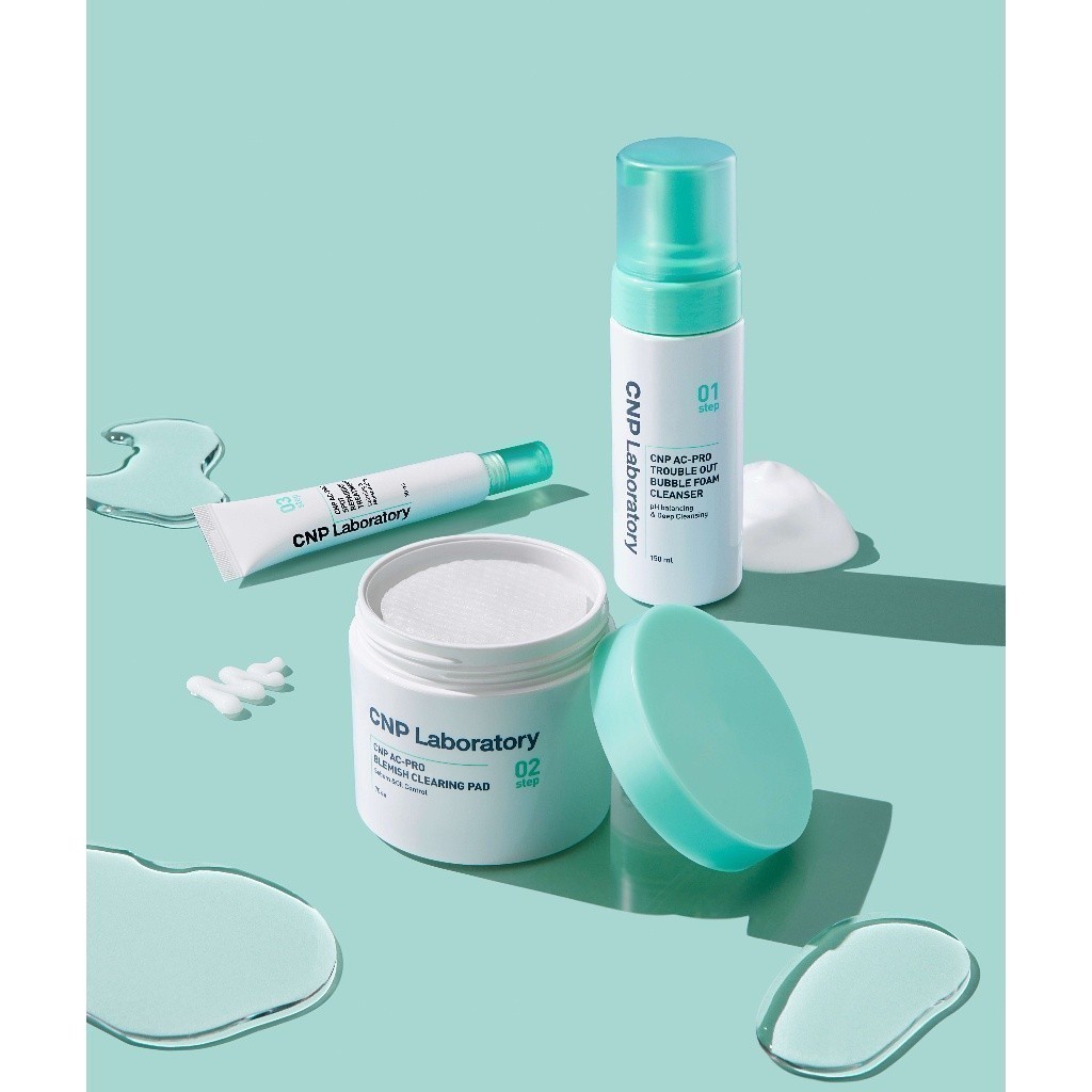 Ảnh Sữa rửa mặt tạo bọt cho da mụn nhạy cảm sạch sâu bã nhờn CNP AC Pro Bubble Foam Cleanser 150ML 3