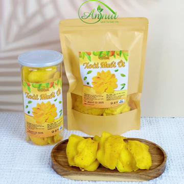 Xoài sấy dẻo muối ớt, xoài sấy muối ớt chua ngọt, ăn kiêng, ăn healthy, ăn vặt. Nông sản Annut