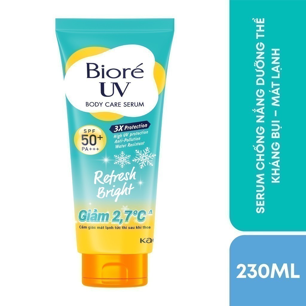 Ảnh Biore UV Serum Chống Nắng Dưỡng Thể Kháng Bụi Sáng Mịn Mát Lạnh 230ml 1