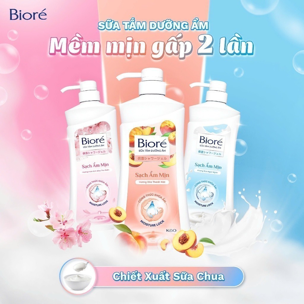 Ảnh Sữa Tắm Biore Dưỡng Ẩm Đủ Hương 530g 4