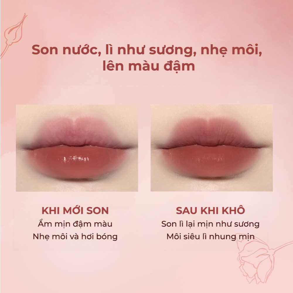 Ảnh Son Kem Lì JUDYDOLL 2.4g Bền Màu, Nhẹ Môi, Chất Son Mịn Lì Cho Hiệu Ứng Mờ Vân Môi Thời Trang 4