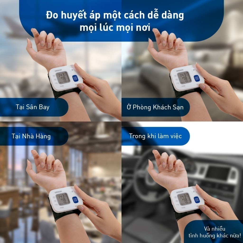 Ảnh Máy Đo Huyết Áp Cổ Tay Omron HEM-6161 2