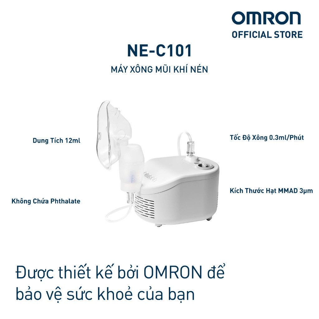 Ảnh Máy Xông Khí Dung Mũi Họng OMRON NE-C101 2