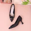 Giày Cao Gót 6cm Phối Khoá Vuông Pixie H352