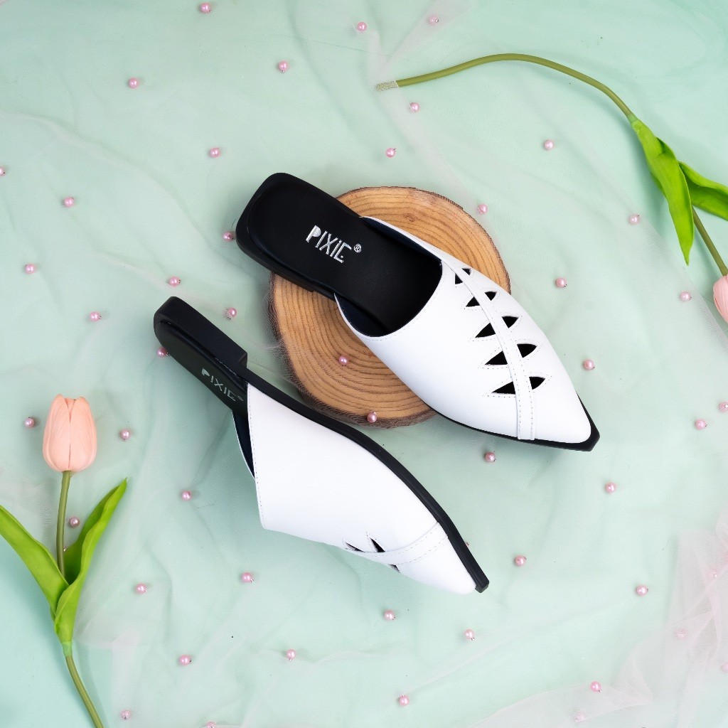[XẢ KHO] Dép Sục Mũi Nhọn Cắt Hoạ Tiết Hình Thoi Pixie H313