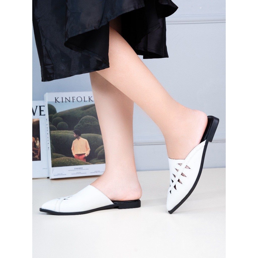 [XẢ KHO] Dép Sục Mũi Nhọn Cắt Hoạ Tiết Hình Thoi Pixie H313