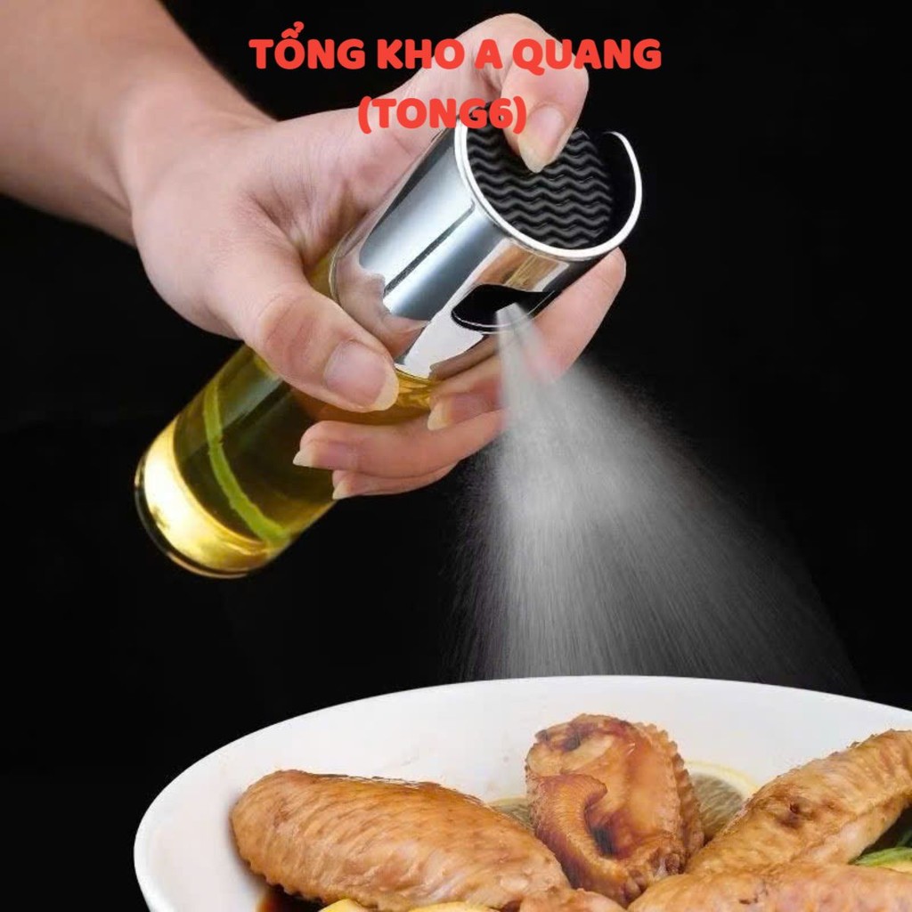 Bình xịt dầu ăn dạng phun sương cao cấp dung tích 100ml,Bình Xịt Dầu Ăn Shodwe Đa Năng,