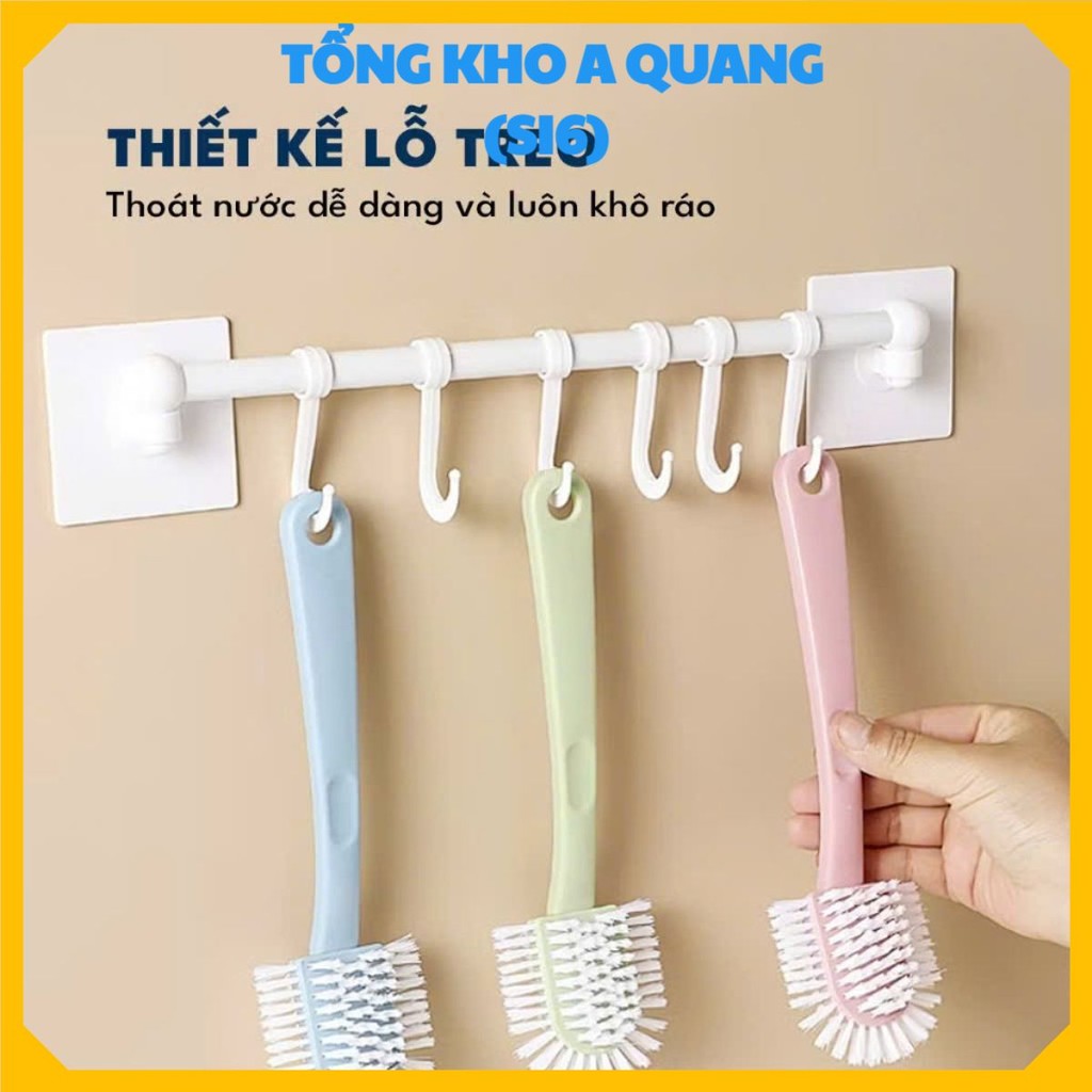 [COMBO 10]Cây Chổi Vệ Sinh Giày Chuyên Dụng,Cọ Chà Giày 3 Đầu Lông Mềm Tiện Lợi - BÀN CHẢI CHÀ GIÀY HAI MẶT CÁN DÀI DỄ D