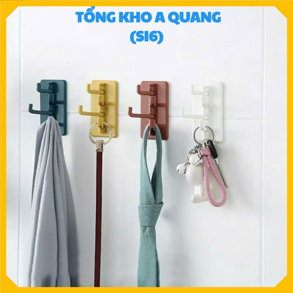 [COMBO 10] Móc Treo Đồ Nhà Bếp Hình Cây Thông Sang Trọng,Móc Treo Tường 4 Chấu Dán Siêu Chắc, MÓC DÁN TƯỜNG 4 NHÁNH XOAY