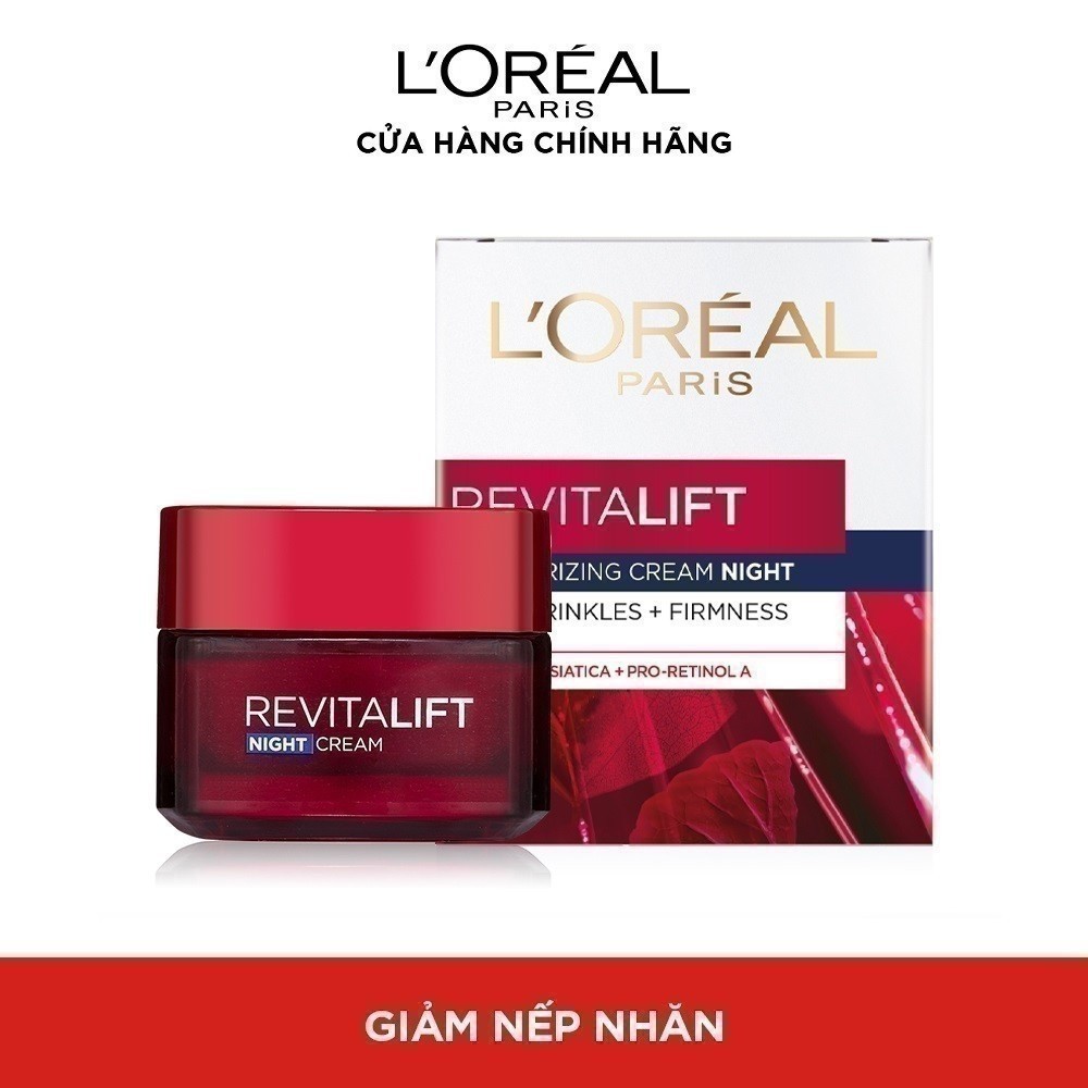 Ảnh Kem dưỡng săn chắc da và giảm nếp nhăn L'Oreal Paris Revitalift ban đêm 50ml (kem đêm) 3
