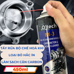 Bình xịt vệ sinh vết bẩn cứng đầu trên kim loại O'TECH BX-3 - Hàng Chính Hãng