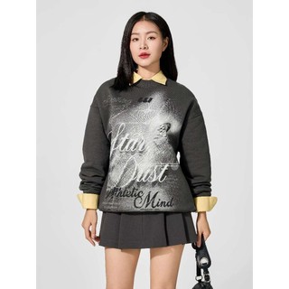Áo thun nam nữ Sweater in tràn YODY trẻ trung, có phần bụi bặm trên nền vải dày dặn GUA7008