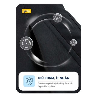Chân Váy Nữ YODY Dáng Bom Cạp Cao Cơi Túi CVN7179