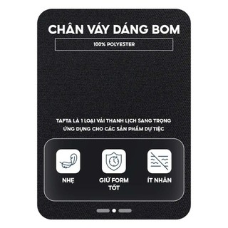 Chân Váy Nữ YODY Dáng Bom Cạp Cao Cơi Túi CVN7179