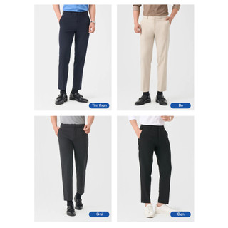 Quần âu nam Yody, quần tây cạp chun vải Viscose thoáng khí, mềm mịn, tôn dáng QAM7027 MCTR25A085