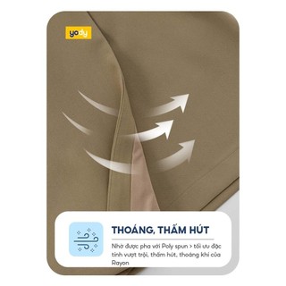 Chân váy nữ YODY lót quần kèm đai sườn CVN7177
