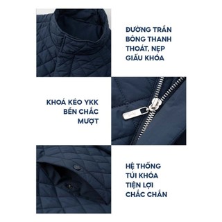 Áo phao nam YODY trần trám bền, nhẹ, siêu ấm, có thể giặt máy PHM7009
