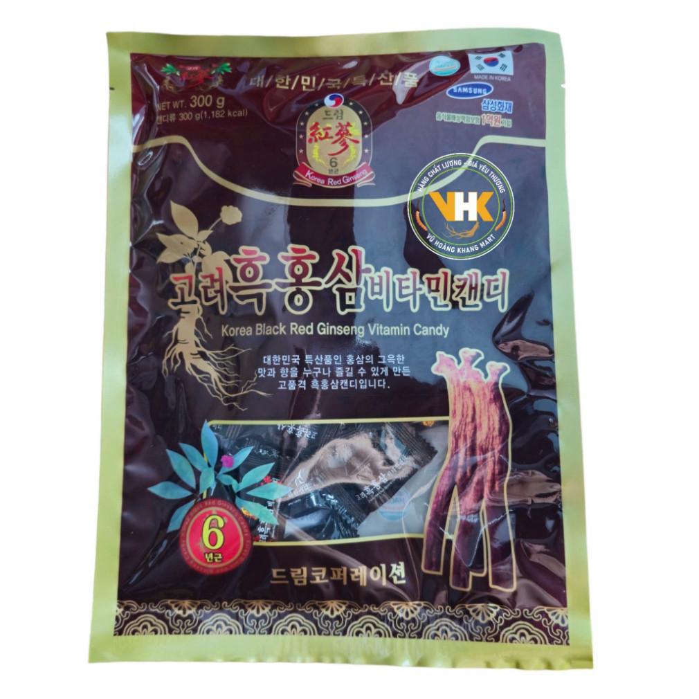 KẸO HẮC SÂM HÀN QUỐC 300GR ( DATE LUÔN MỚI)