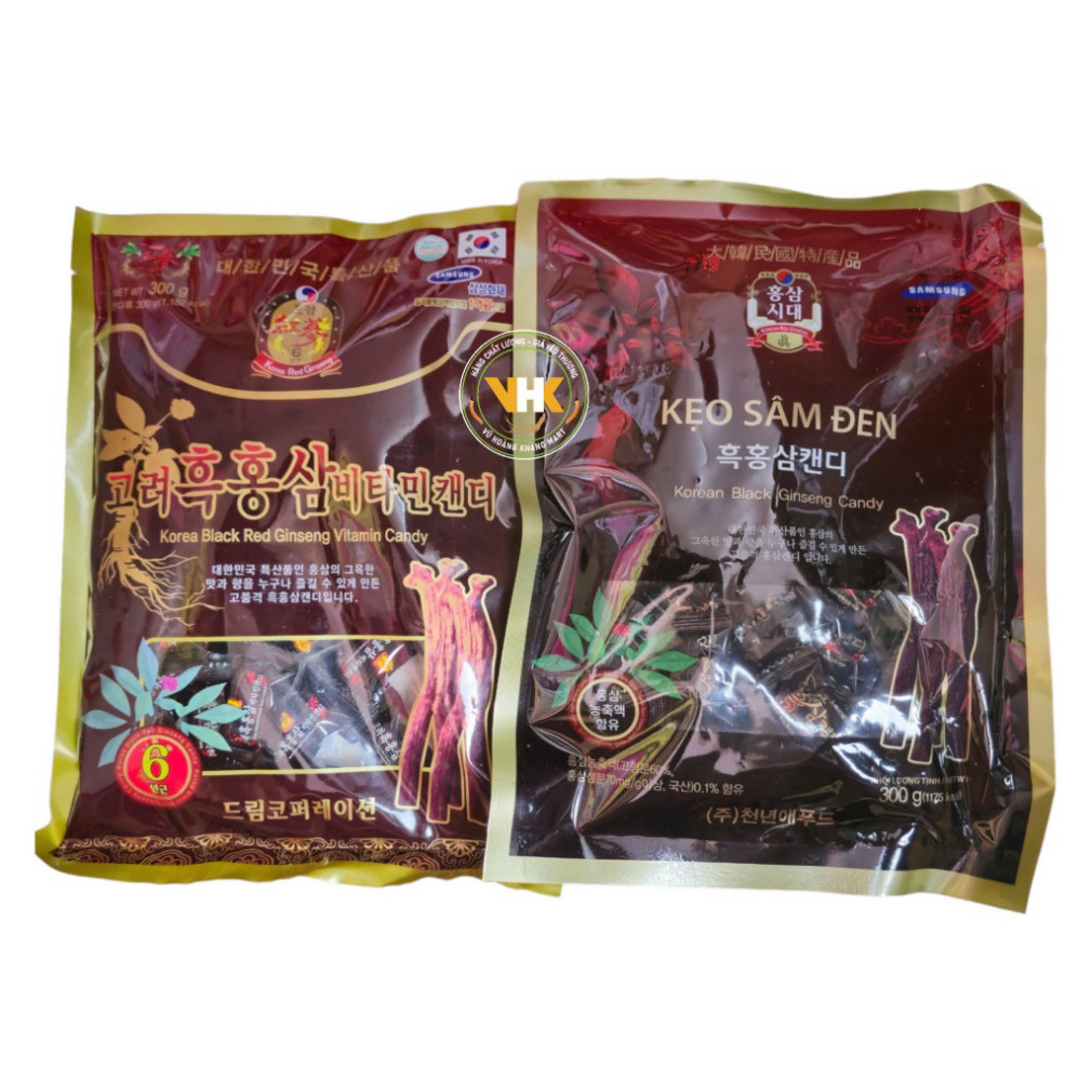 KẸO HẮC SÂM HÀN QUỐC 300GR ( DATE LUÔN MỚI)
