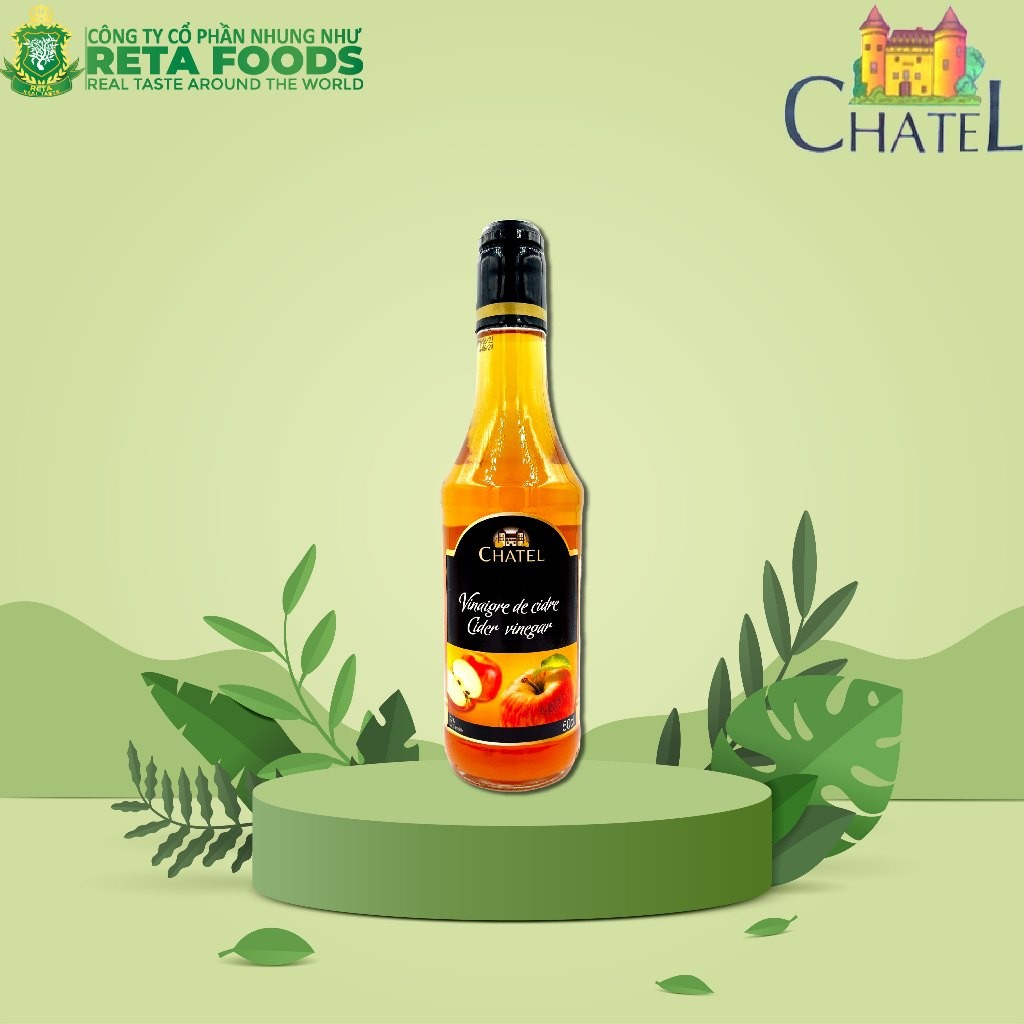 Giấm táo Pháp Chatel Apple Cider Vinegar 500mL