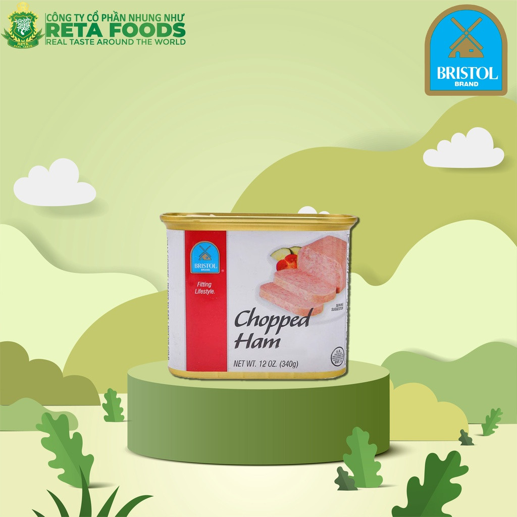 Thịt hộp/Pate Mỹ Bristol Chopped Ham 340gr