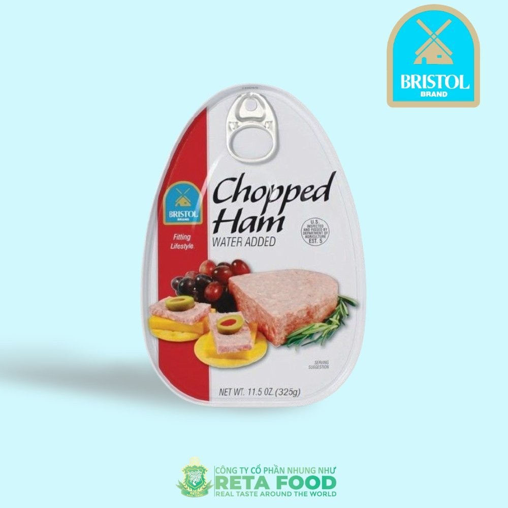 Thịt hộp/Pate Mỹ Bristol Chopped Ham 325gr