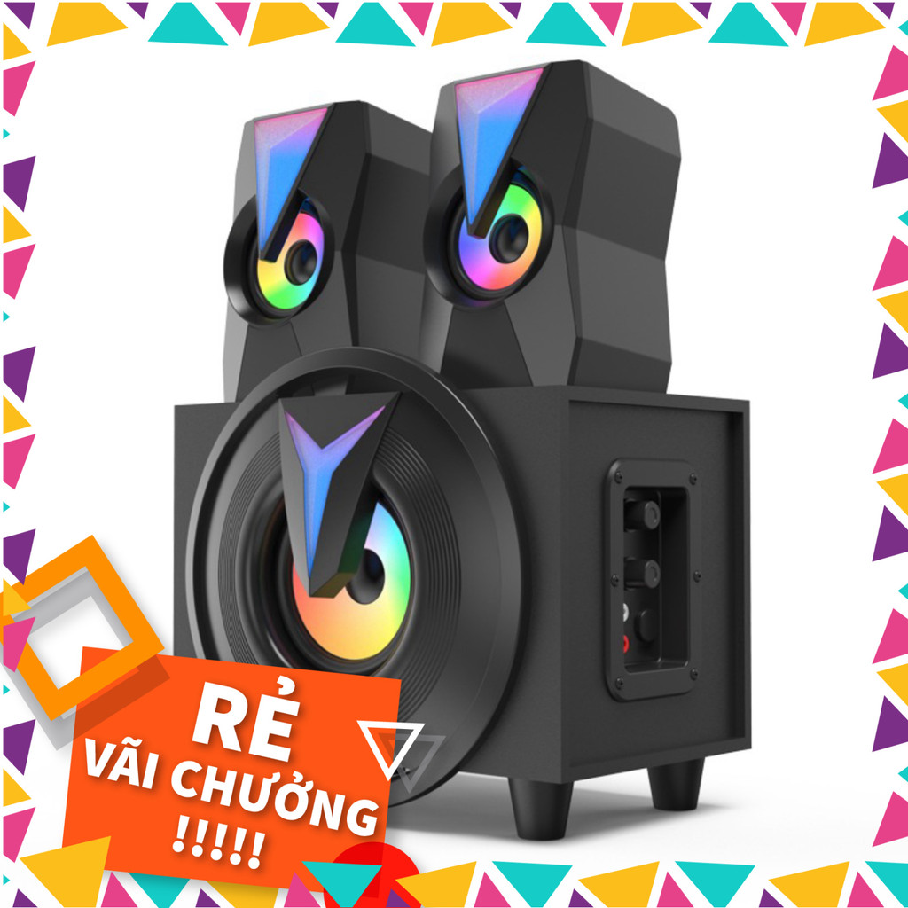 Loa Vi Tính 2.1 FT25-2 Siêu Trầm Có Bluetooth LED RGB Remote Điều Khiển ...