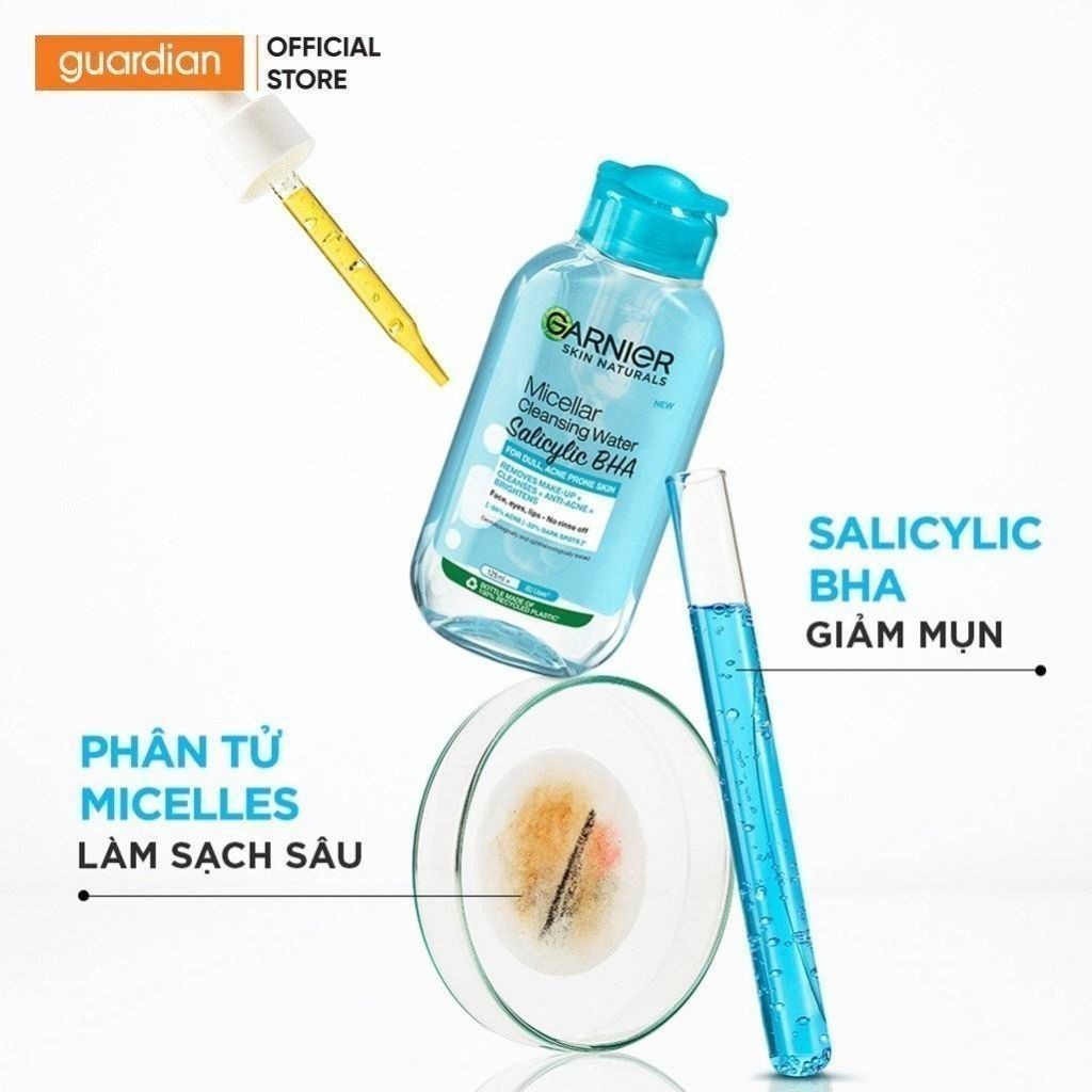 Ảnh Nước Tẩy Trang Cho Da Dầu Mụn Micellar Water Garnier Guardian 400Ml 4