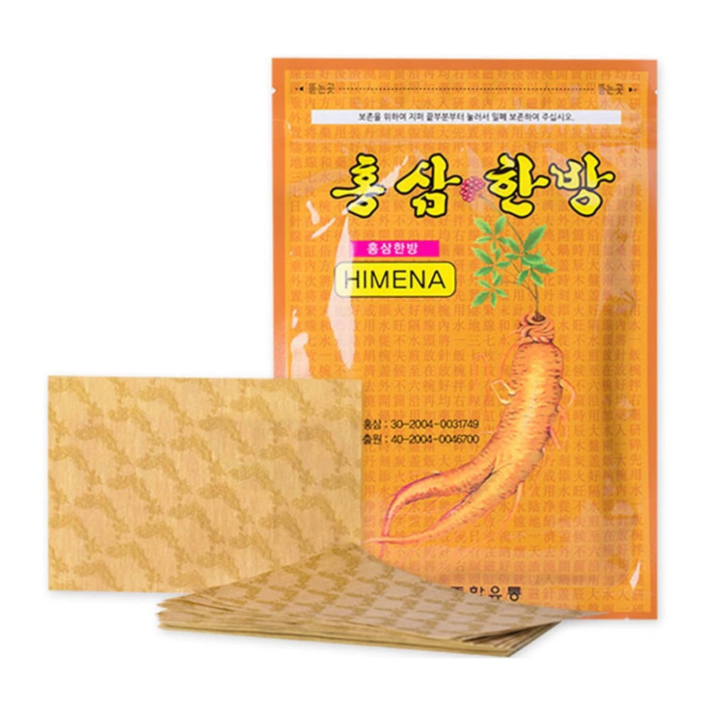 Cao Dán Hồng Sâm Himena Vàng hàn quốc, gói 20 miếng - Cao dán sâm chính hãng Korea