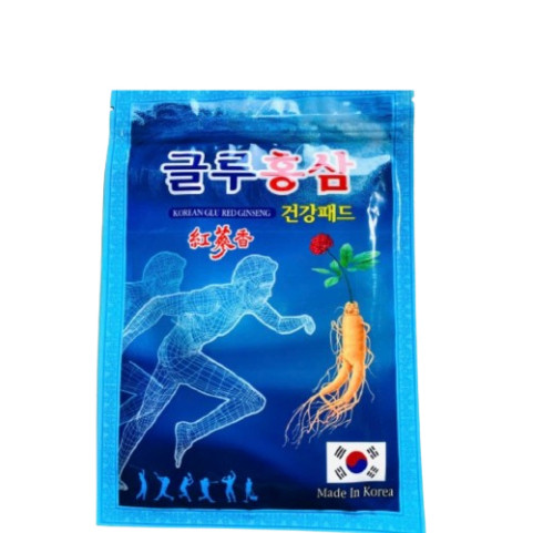 {HỎA TỐC}Combo 5 gói cao dán hồng sâm người chạy xanh Korean Glu Red Ginseng Hàn Quốc bịch 20 miếng